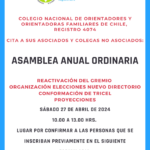 Asamblea 2024 Orientadores Familiares